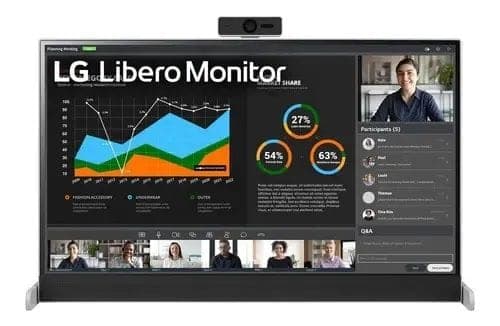 Monitor LG Libero 27V 2K IPS 75HZ 5MS Camara y Parlantes Incorporados 27BQ70QC